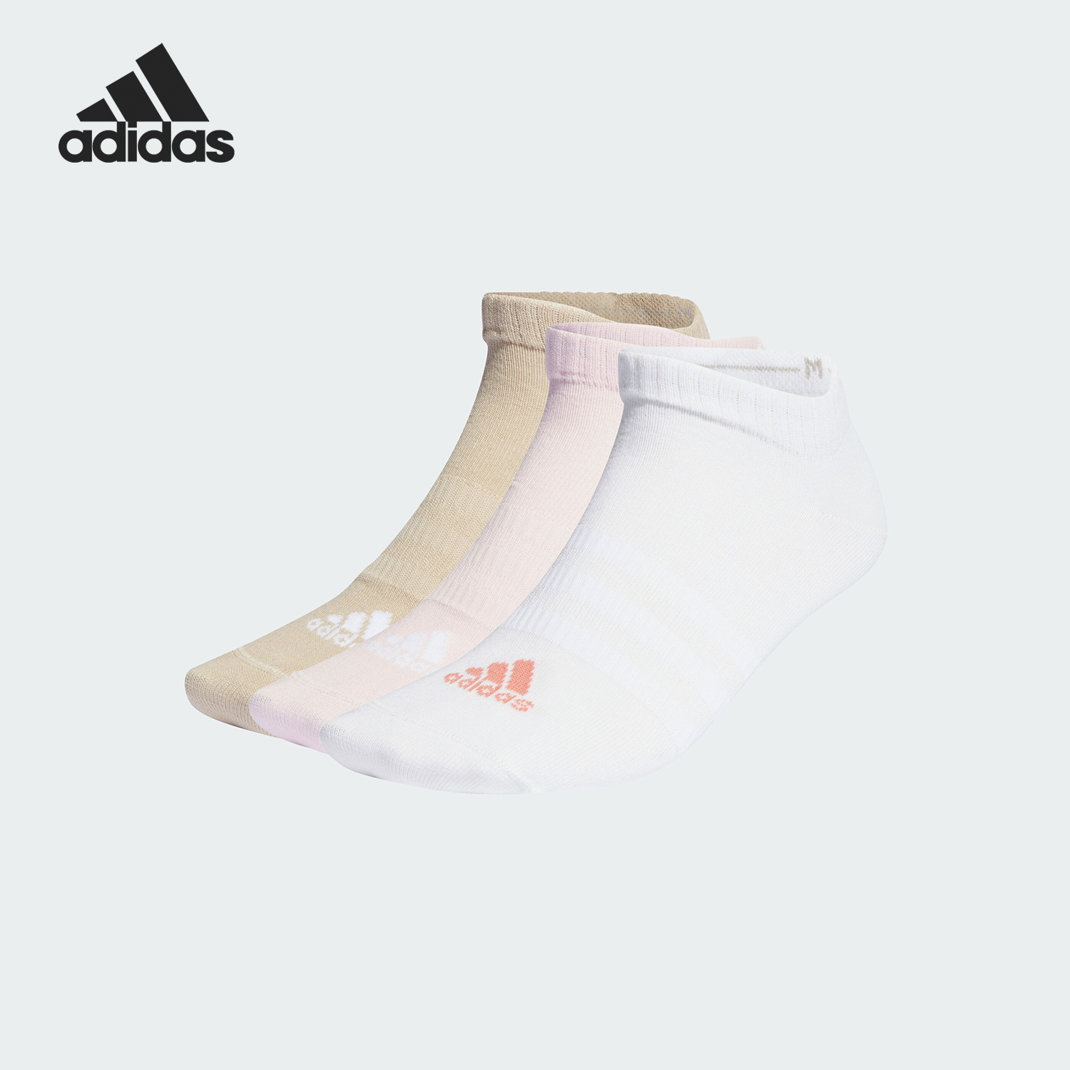 Adidas/阿迪达斯正品T SPW LOW 3P女士短筒袜三双装IJ8273