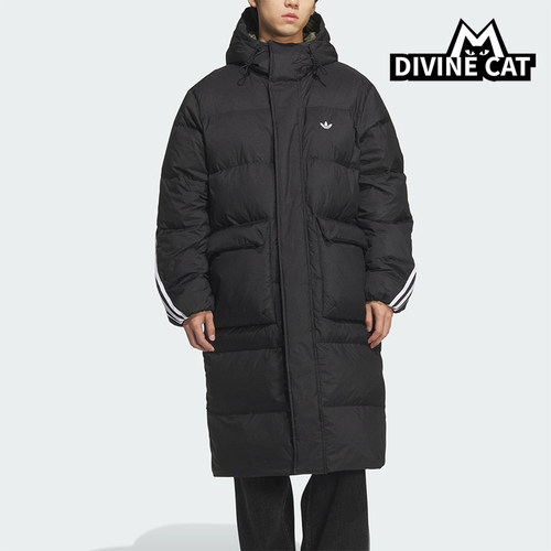 Adidas/阿迪达斯正品三叶草男女宽松保暖长款运动羽绒服KC2564