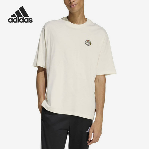 Adidas/阿迪达斯正品圆领短袖T恤新款男女休闲短袖T恤JZ5063