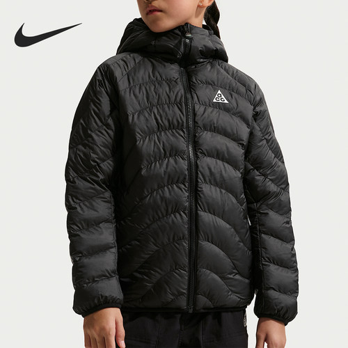 Nike/耐克正品2025冬季款大童连帽保暖双面穿棉服IF1706-010