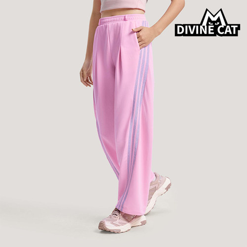 Adidas/阿迪达斯正品2026春季款女士日常印花直筒运动长裤KS0035