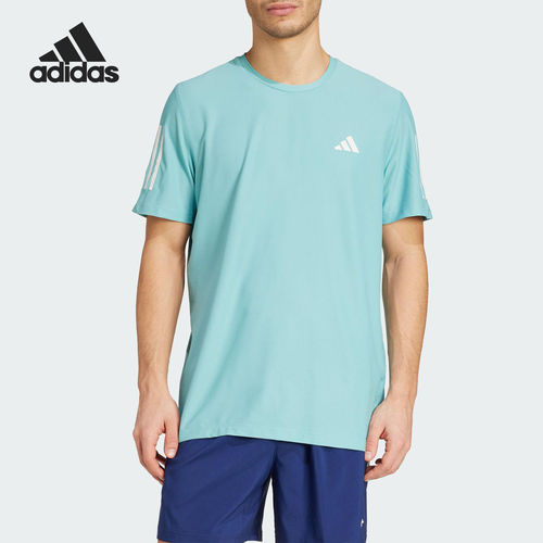 Adidas/阿迪达斯正品OWN THE RUN TEE男士圆领短袖T恤JX2211