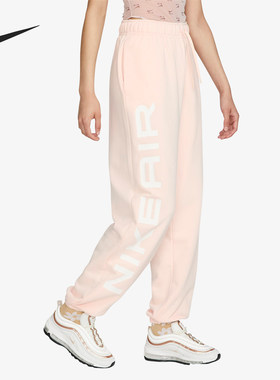 Nike/耐克正品OVERSIZE女士休闲耐穿印花刺绣长裤FB8052-838