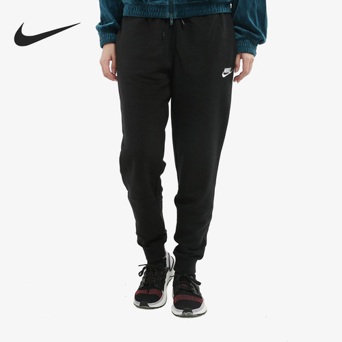 Nike/耐克正品秋季女士休闲薄绒保暖针织束脚长裤BV4096-010