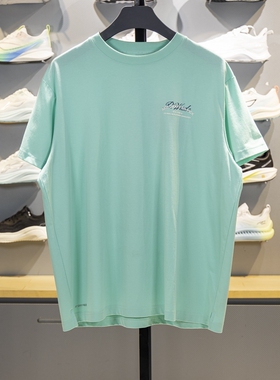 李宁正品韦德系列男女同款印花休闲运动训练透气短袖T恤AHST533-5