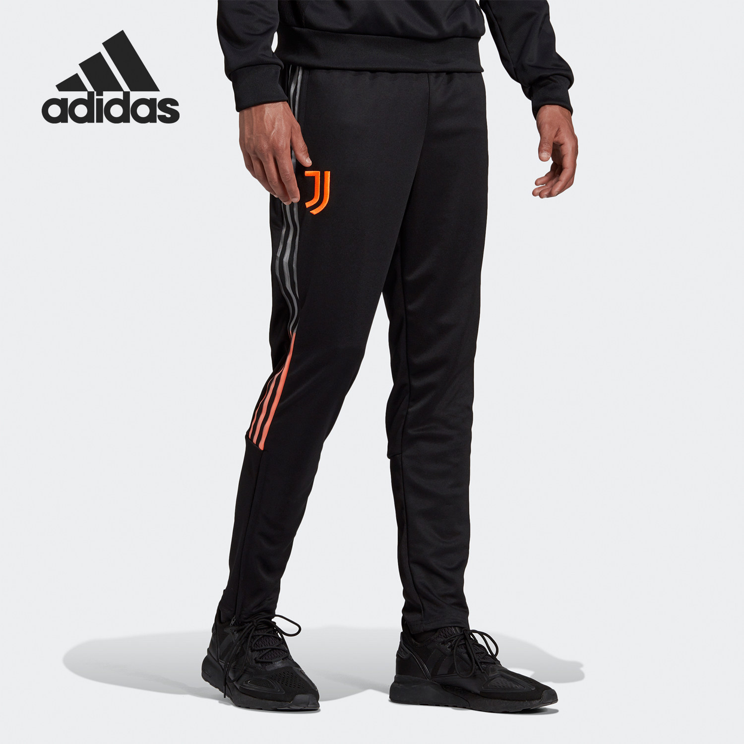 Adidas/阿迪达斯正品男子曼联足球训练运动收腿长裤 FR4207