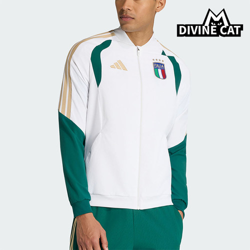 Adidas/阿迪达斯正品FIGC PRE JKT男士梭织经典夹克外套JZ9370