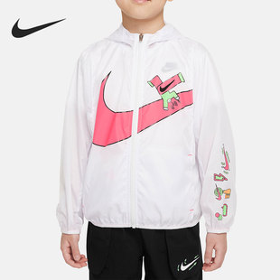 Nike/耐克正品当季新款小童运动连帽防晒薄款外套DX7482-617