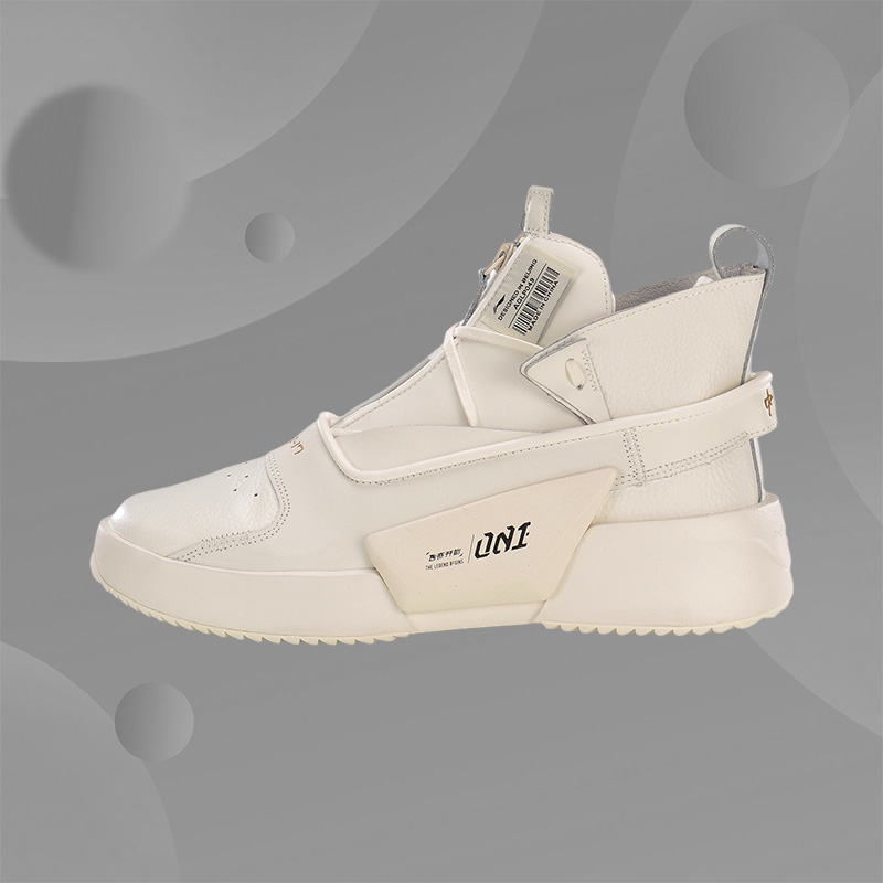 李宁男女情侣春秋纪念001真皮复古中帮潮流时尚休闲鞋AGLP049