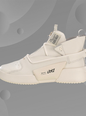 李宁男女情侣春秋纪念001真皮复古中帮潮流时尚休闲鞋AGLP049