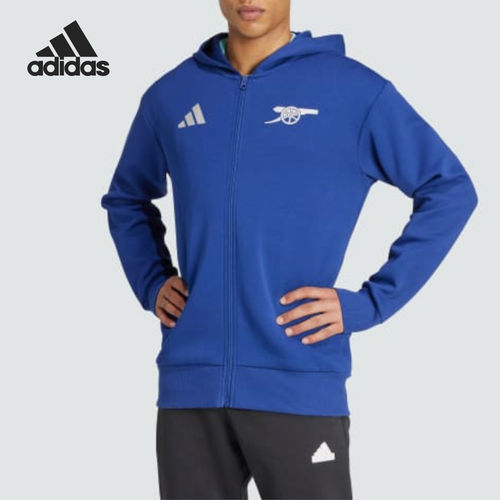 Adidas阿迪达斯正品Arsenal Anthem男连帽拉链长袖夹克IT4083