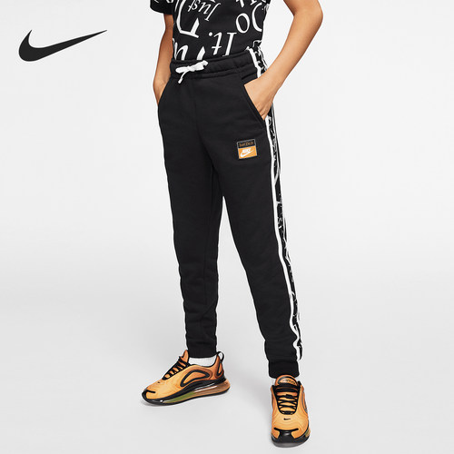 Nike/耐克正品2025冬季款大童束脚拼接运动长裤CJ7839-010