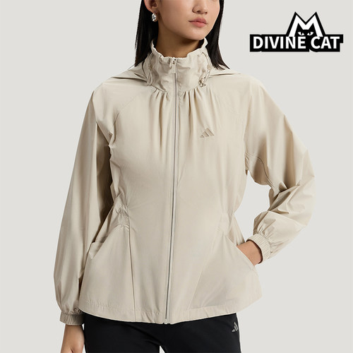Adidas/阿迪达斯正品SFL WV JKT女士宽松防晒户外时尚外套KH2659