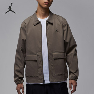 Nike/耐克正品Jordan男士翻领拉链宽松高尔夫夹克HQ8682-040