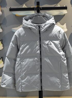 李宁正品综合体能系列男小大童运动训练保暖连帽羽绒服YYMV021-2