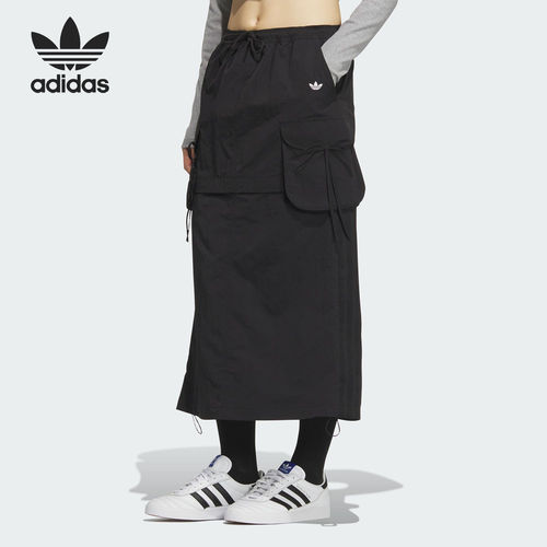 Adidas/阿迪达斯正品CARGO SKIRT女士可拆卸工装半身裙KB8962