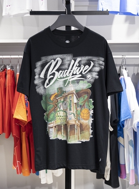 李宁正品反伍BADFIVE男子潮流印花圆领休闲短袖文化衫AHST509-2