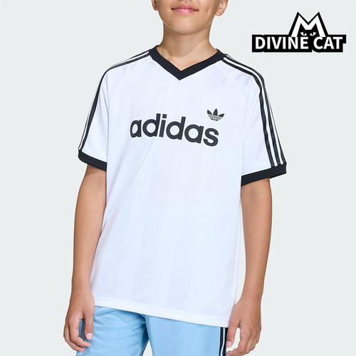 Adidas/阿迪达斯正品三叶草大童经典亲肤运动针织短袖T恤KE2841