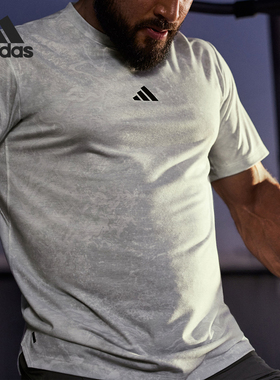 Adidas/阿迪达斯正品WO POW TEE 男士运动健身短袖T恤IS3807