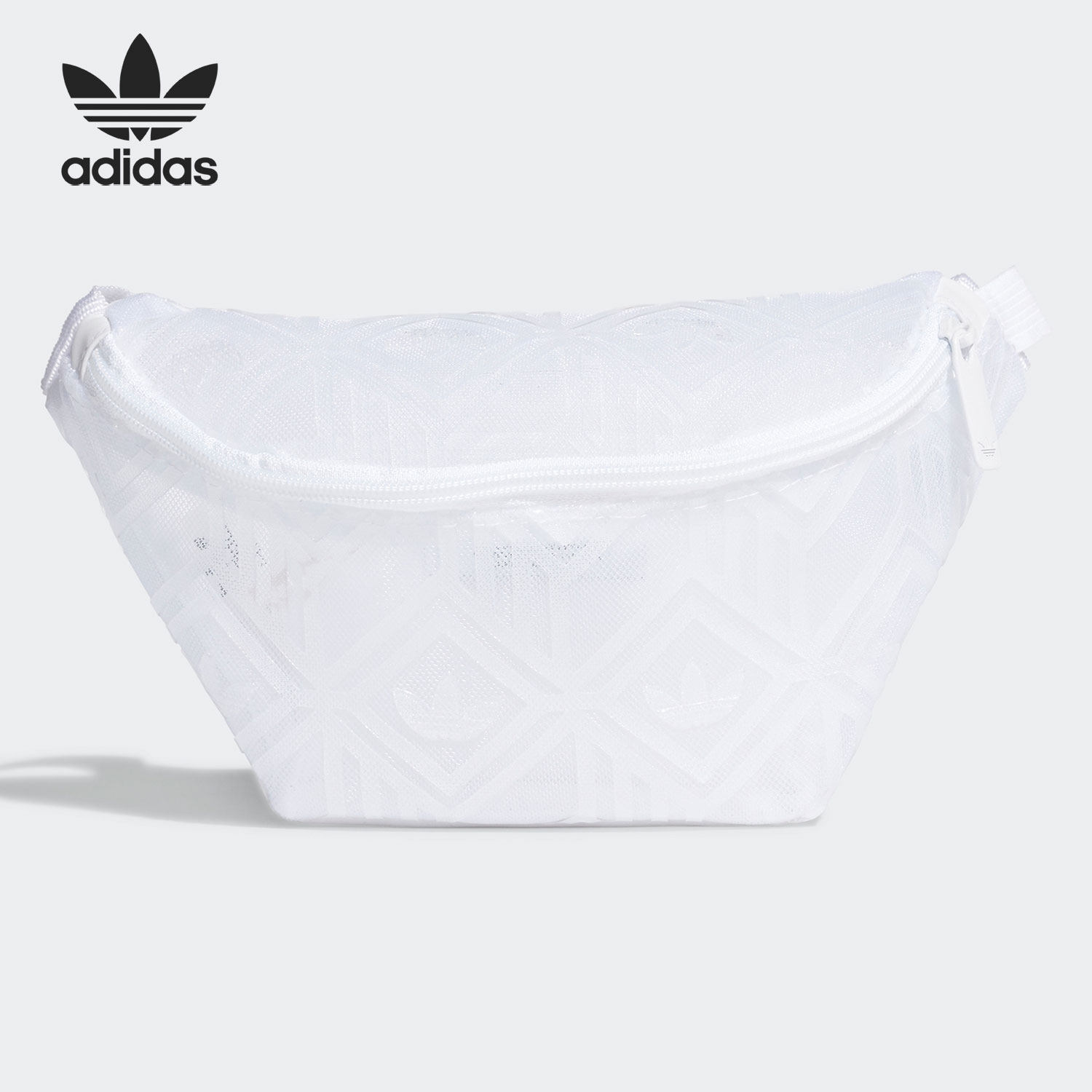 Adidas/阿迪达斯正品当季新款三叶草印花斜挎包运动腰包 GN3039,运动包/户外包/配件,腰包,淘宝优惠券,粉丝福利购,淘宝优惠卷