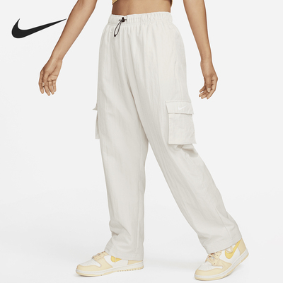 Nike/耐克正品2024女士梭织宽松休闲运动工装长裤DO7210-104