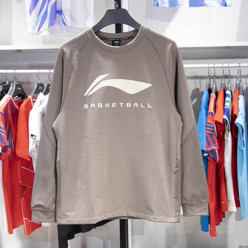 李宁正品男子加绒保暖套头卫衣