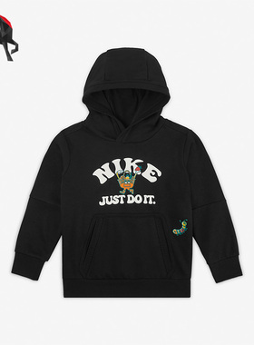 Nike/耐克正品春季套头连帽衫小童运动休闲卫衣 DR9986-010