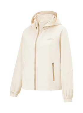 李宁正品2025新款女子防泼水抗紫外线运动休闲夹克外套AFDU680-3