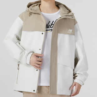 新款 New Balance NB正品 BNN 男子拼接梭织连帽夹克外套AMJ33359