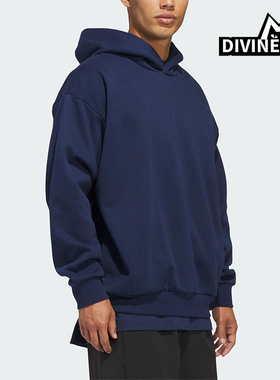 Adidas/阿迪达斯正品2025冬季款男女日常连帽套头运动卫衣KB7550