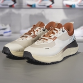 李宁正品 AGLU087 SOFT PLUS男子潮流轻质回弹厚底耐磨运动休闲鞋