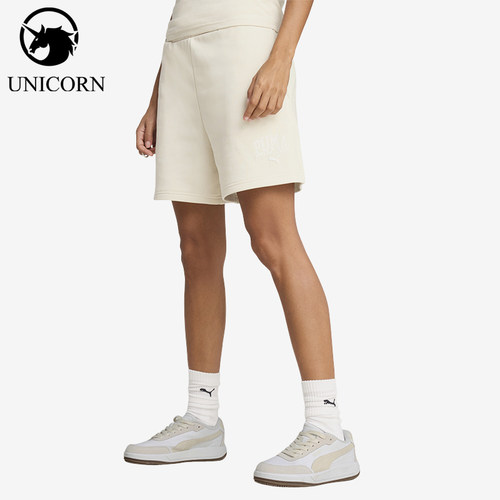 Puma/彪马正品2025秋季款女士透气运动休闲健身简约短裤690250-87