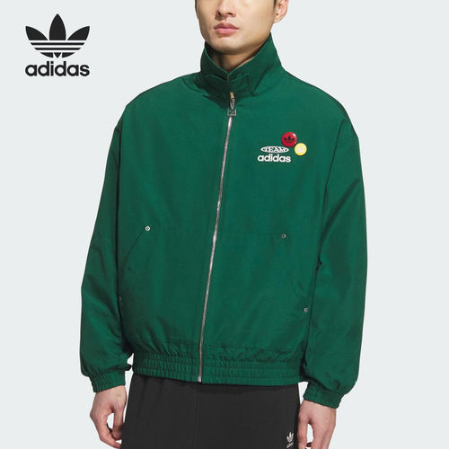 Adidas/阿迪达斯正品三叶草男士休闲宽松梭织翻领运动外套KC0136