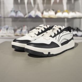 輕便防滑運動休閑板鞋 李寧正品 COMMON 80s男子復古經(jīng)典 AGCV023