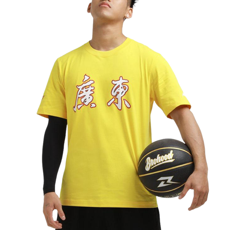 李宁正品CBA系列男士文字图案印花运动简约圆领短袖T恤AHSRC45-1