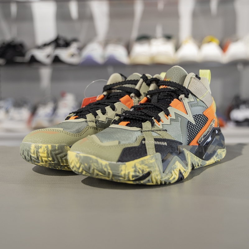 李宁正品新款怒放 PRO男大童回弹支撑稳定中帮篮球鞋YKBV012-1