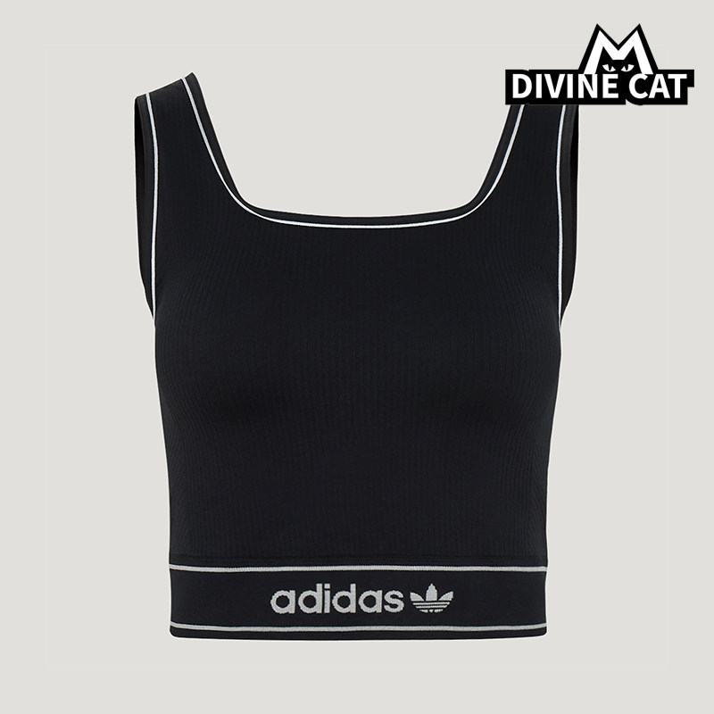 Adidas/阿迪达斯正品女士经典时尚透气休闲运动背心T恤LF4590