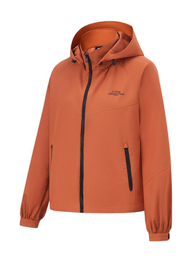 李宁正品2025新款女子时尚潮流耐穿运动连帽夹克外套AFDU680-4