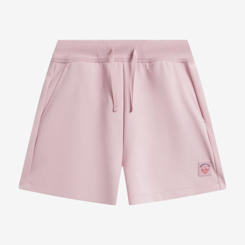 李宁正品运动生活女印花宽松吸湿速干松紧系带短裤AKSW404-2