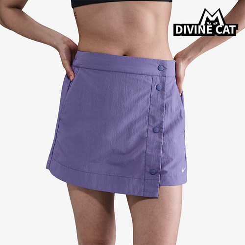 Nike/耐克正品Sportswear女士运动时尚排扣透气裙裤HM6980-527