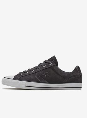 Converse匡威黑色牛皮男女经典星箭低帮运动休闲板鞋167073C
