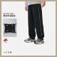 李宁正品 AYKU557 运动潮流系列男子加绒保暖防泼水宽松运动直筒裤