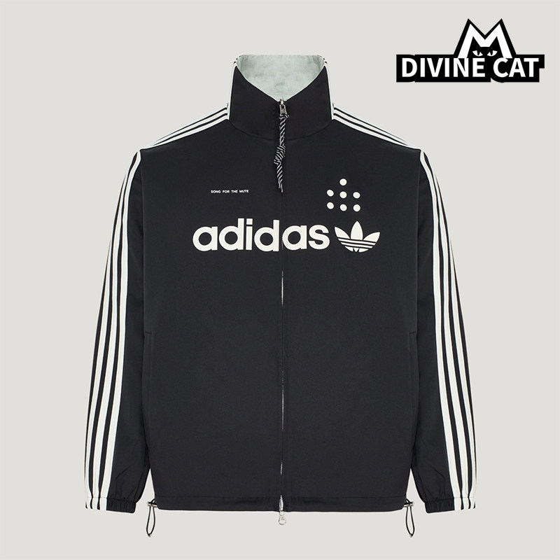 Adidas/阿迪达斯正品三叶草男女款印花双面穿运动外套LF5251