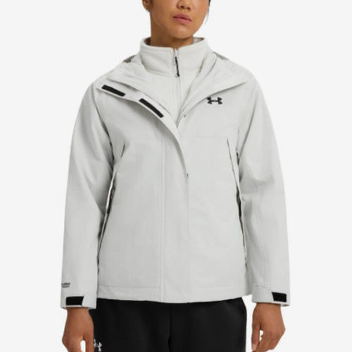 UA/安德玛正品2024新款女士三合一简约拉链夹克外套6001978-114