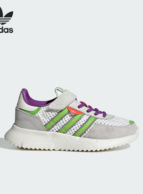 Adidas/阿迪达斯正品三叶草小童魔术贴透气时尚运动鞋JR7997