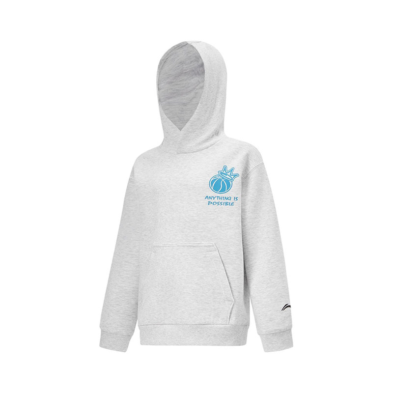 李宁正品篮球系列男大童字母印花高弹宽松舒适连帽卫衣YWDU003-5,童装/婴儿装/亲子装,卫衣/绒衫,淘宝优惠券,粉丝福利购,淘宝优惠卷