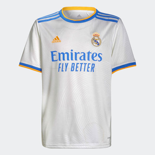 Adidas/阿迪达斯正品REAL H JSY Y皇马主场大童短袖T恤球衣GR3994