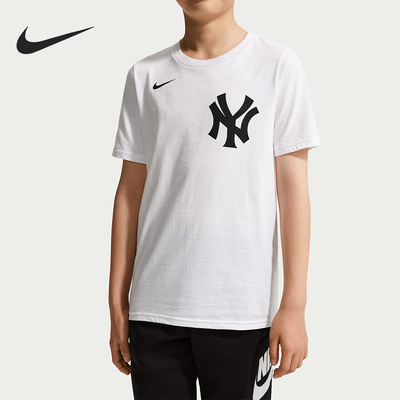 Nike/耐克正品MLB大童简约柔软透气舒适短袖T恤IV0581-100