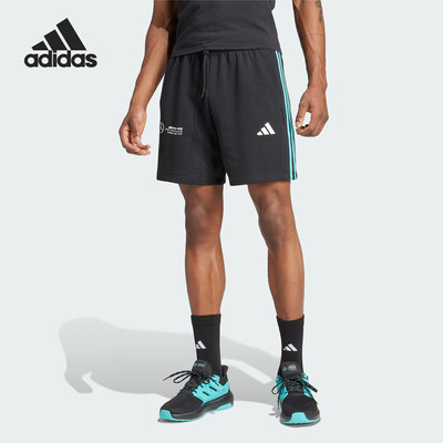 Adidas阿迪达斯正品MERCEDES-AMG F1 TEAM DNA男款短裤JV5429