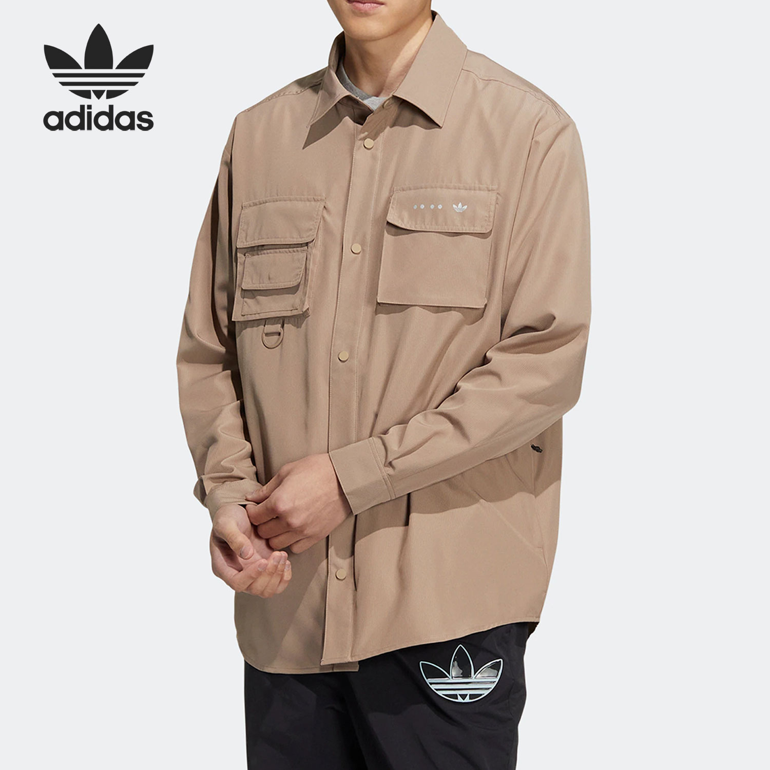 Adidas/阿迪达斯正品RIFTA LS SHIRT 男子长袖衬衫外套HS